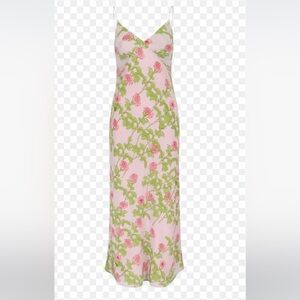 Floral Pink and Green Women's dress